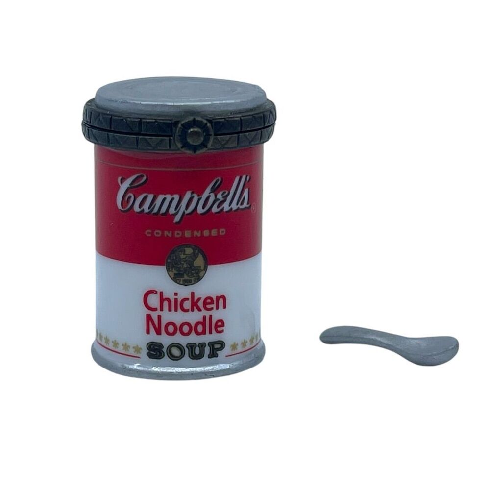CAMPBELL Chicken Noodle Soup PHB Rare Porcelain Hinged Box Midwest Cannon Falls
